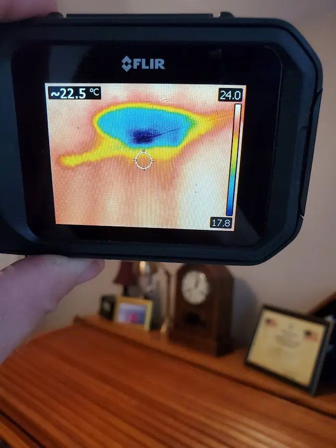 Thermal imaging inspection for water damage in Wesley Hills